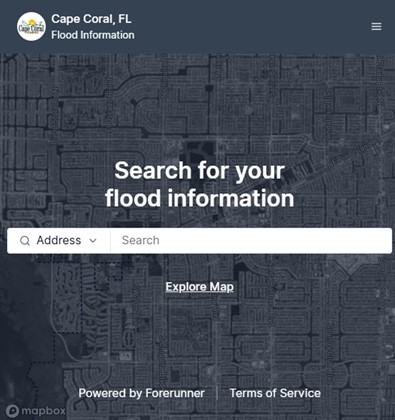 screenshot of forerunner search